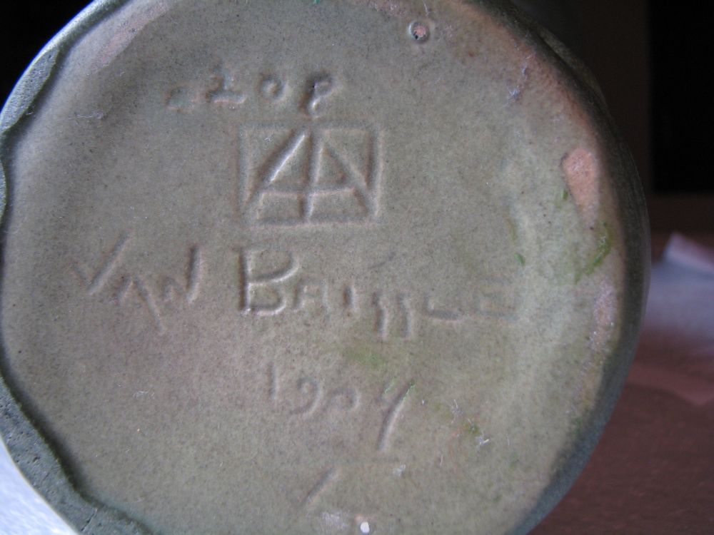 Maker's marks on Ellison Collection Vase, 1904 large