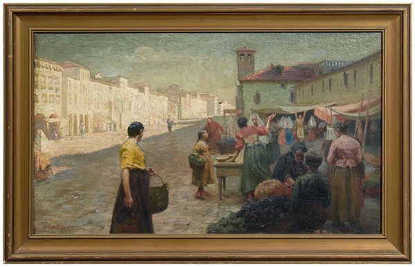 1894 oil painting by Artus Van Briggle while studying in Paris