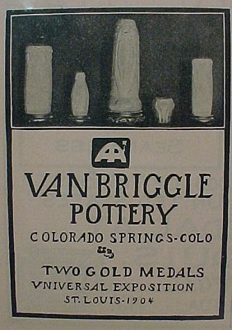 Early Van Briggle advertisement, circa late 1904