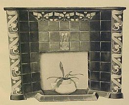 Early Van Briggle fireplace