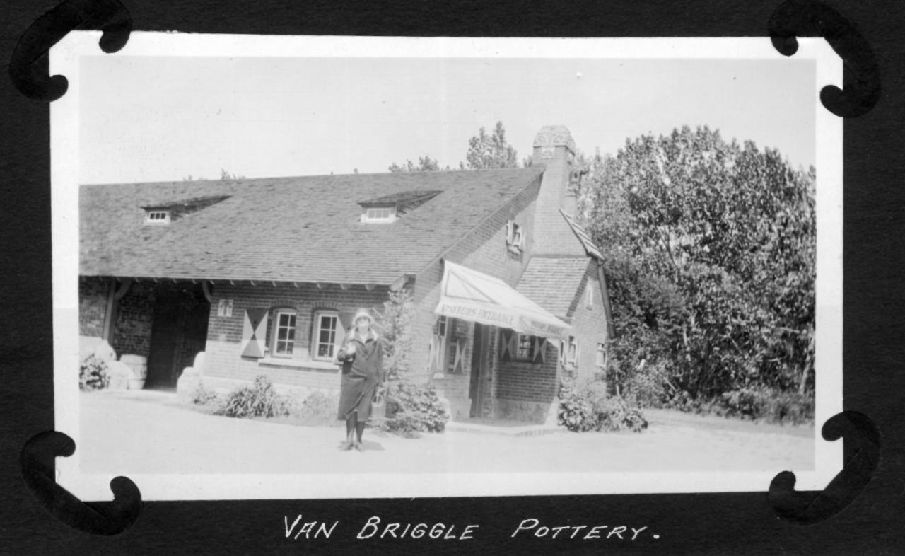 Tourist-era exterior of Van Briggle Memorial Pottery
