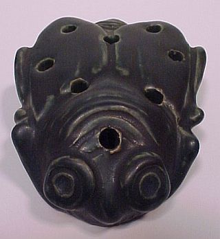Van Briggle fly flower frog — circa 1914 house fly design in ceramic