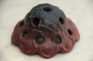 Van Briggle pottery flower frog